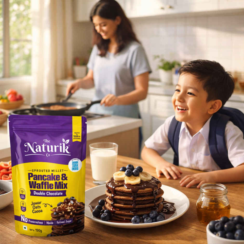 The Naturik Co High Protein Millet Pancake Double Chocolate