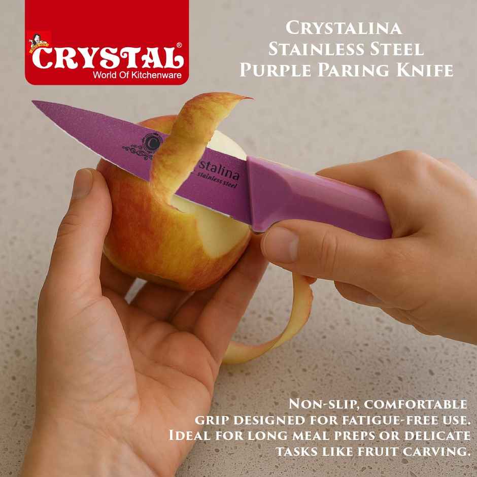 Crystal Crystalina Stainless Steel Paring Knife (Colour May Vary)