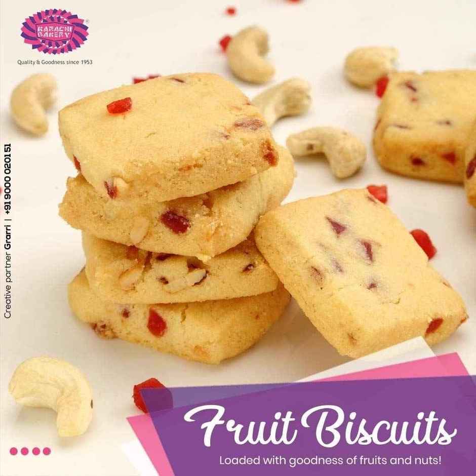Karachi Bakery 2-in-1 Fruit & Cashew Biscuits