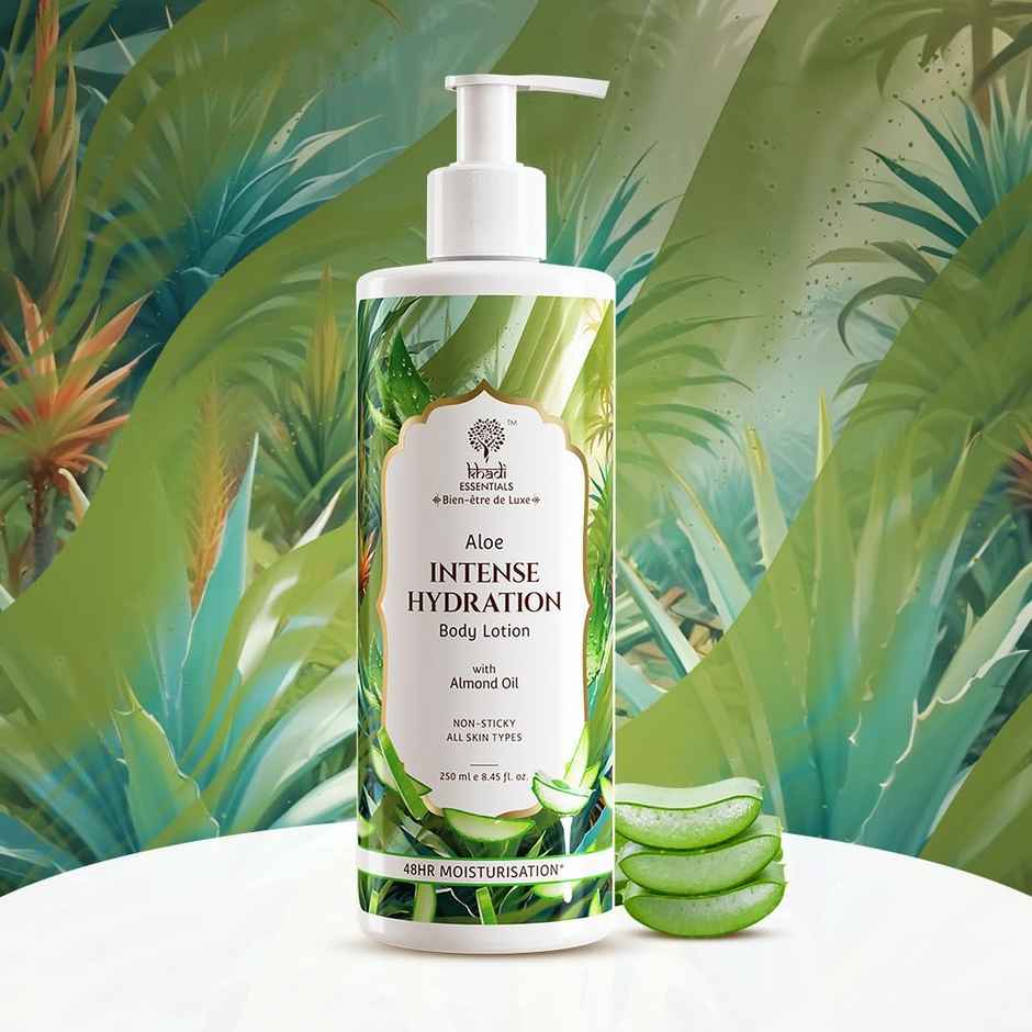 Khadi Essentials Intense Hydration Body Lotion With Aloe Vera & Almond Oil