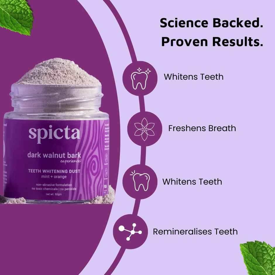 Spicta Walnut Bark Teeth Powder