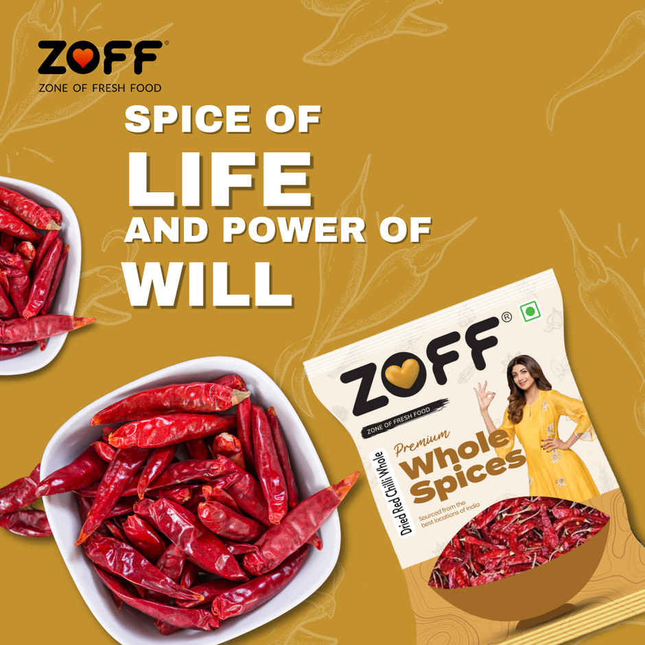 ZOFF Dried Red Chilli - Khadi Lal Mirchi