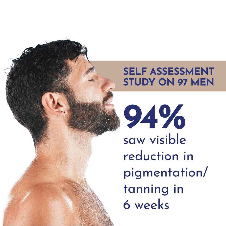 Mannlich Multivitamin 2% Kojic Acid Body Wash For Tan Removal And Brightening