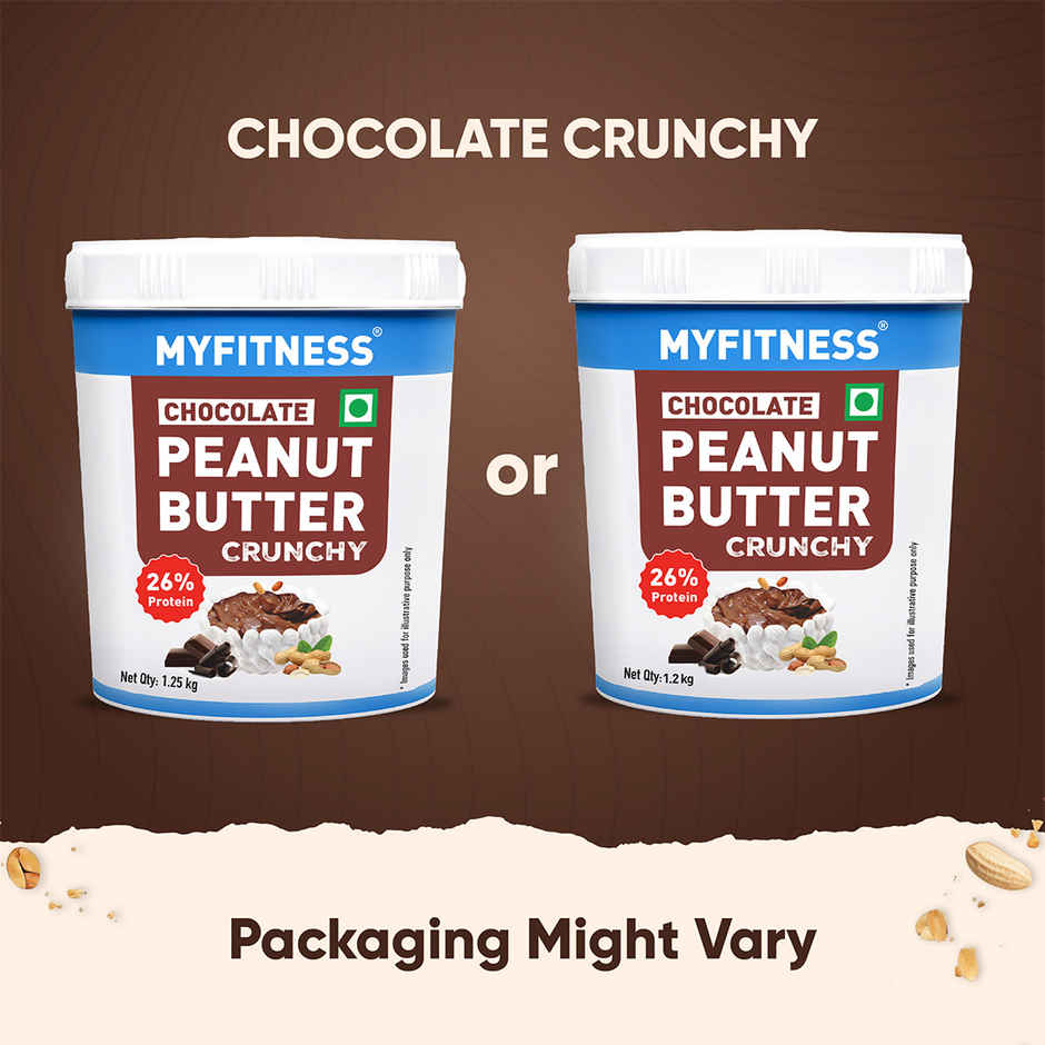 MyFitness 26g High Protein Chocolate Peanut Butter Spread - Crunchy