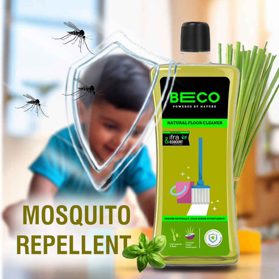 Beco Top Load Laundry Detergent Liquid (960ml) & Beco Natural Floor Cleaner Liquid (1L) Combo