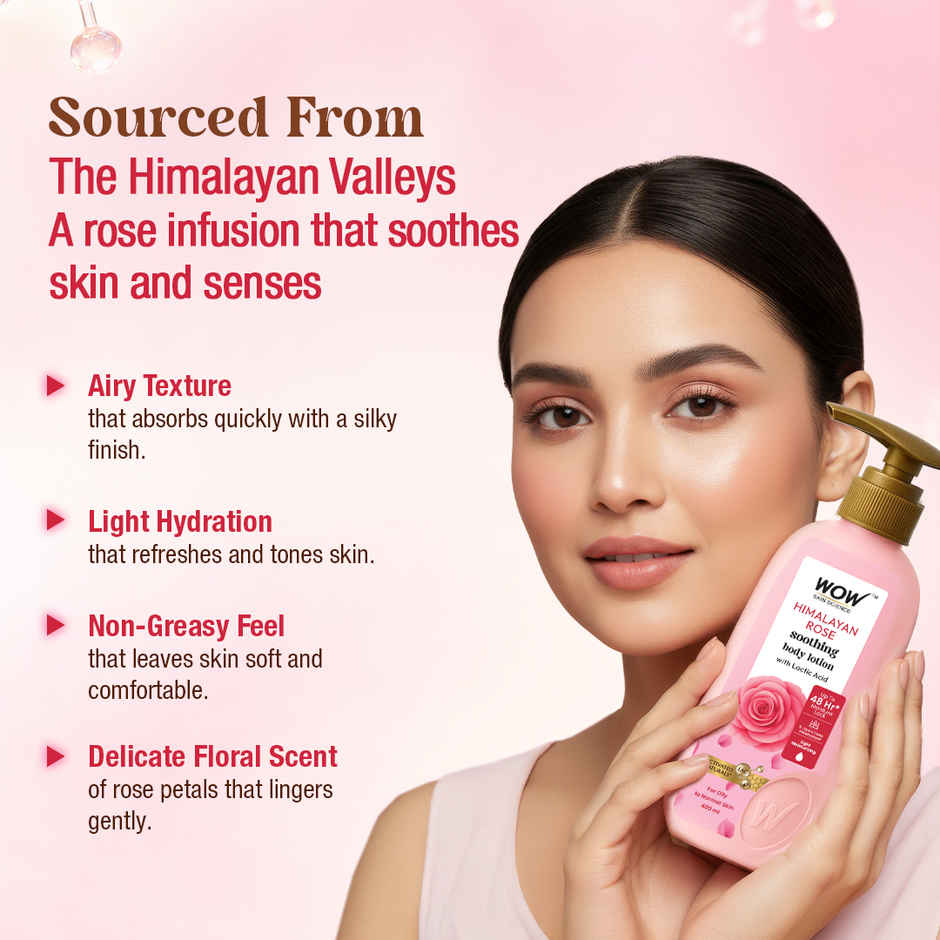 Wow Skin Science Himalayan Rose Soothing Body Lotion