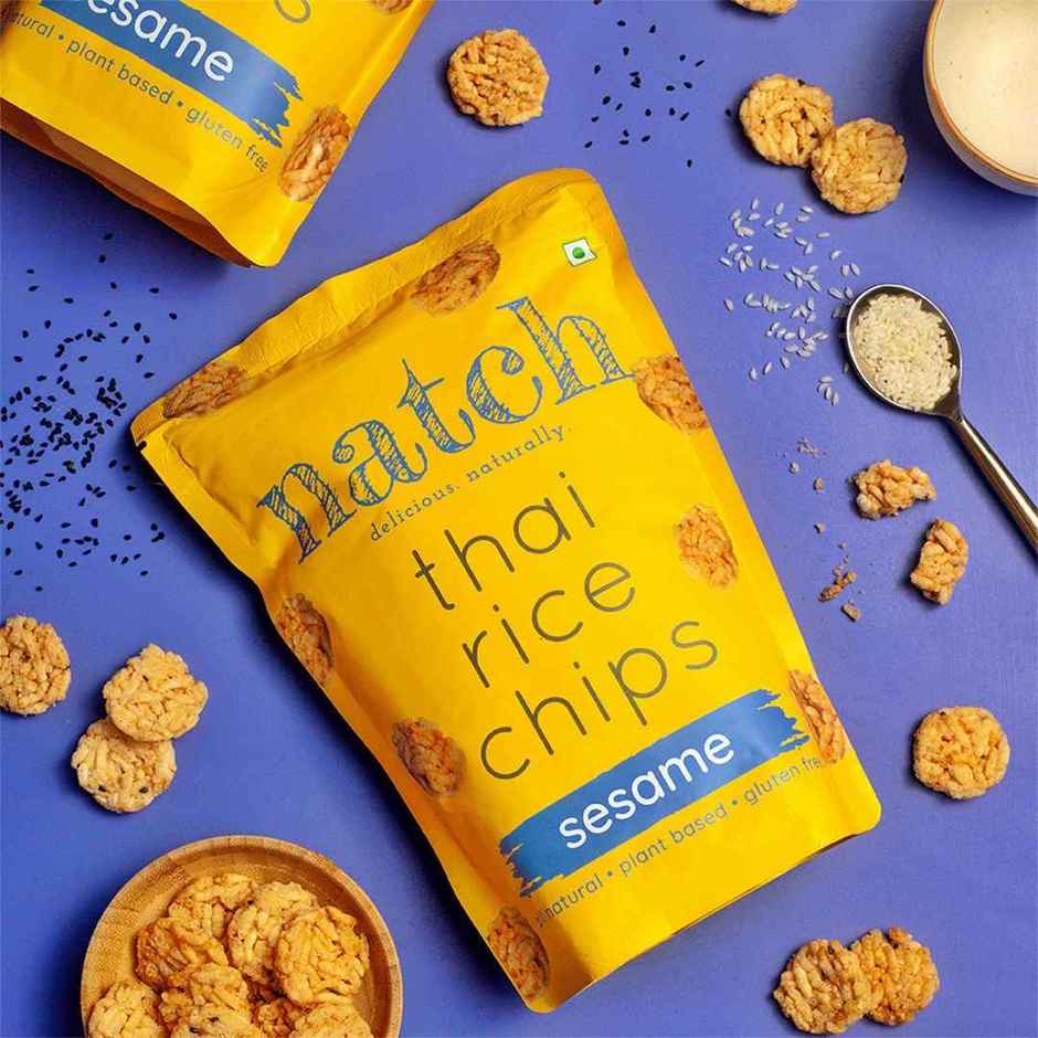Natch Sesame Thai Rice Chips | No Palm Oil | Healthy Snacks