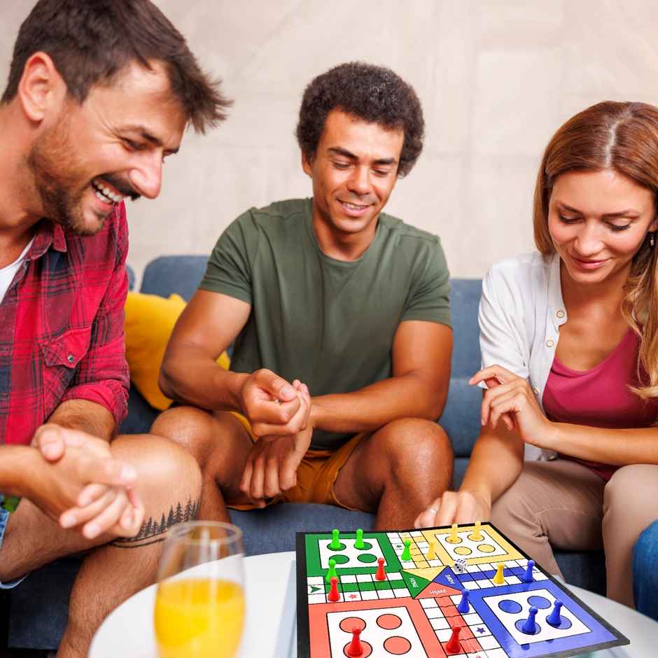 Apex Ludo & Snakes and Ladders Board Game | Family Indoor Game | Age 5+