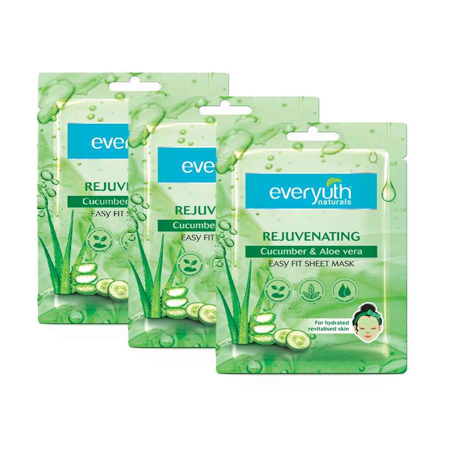 Everyuth Naturals Rejuvenating Cucumber & Aloe VeraSheet Mask
