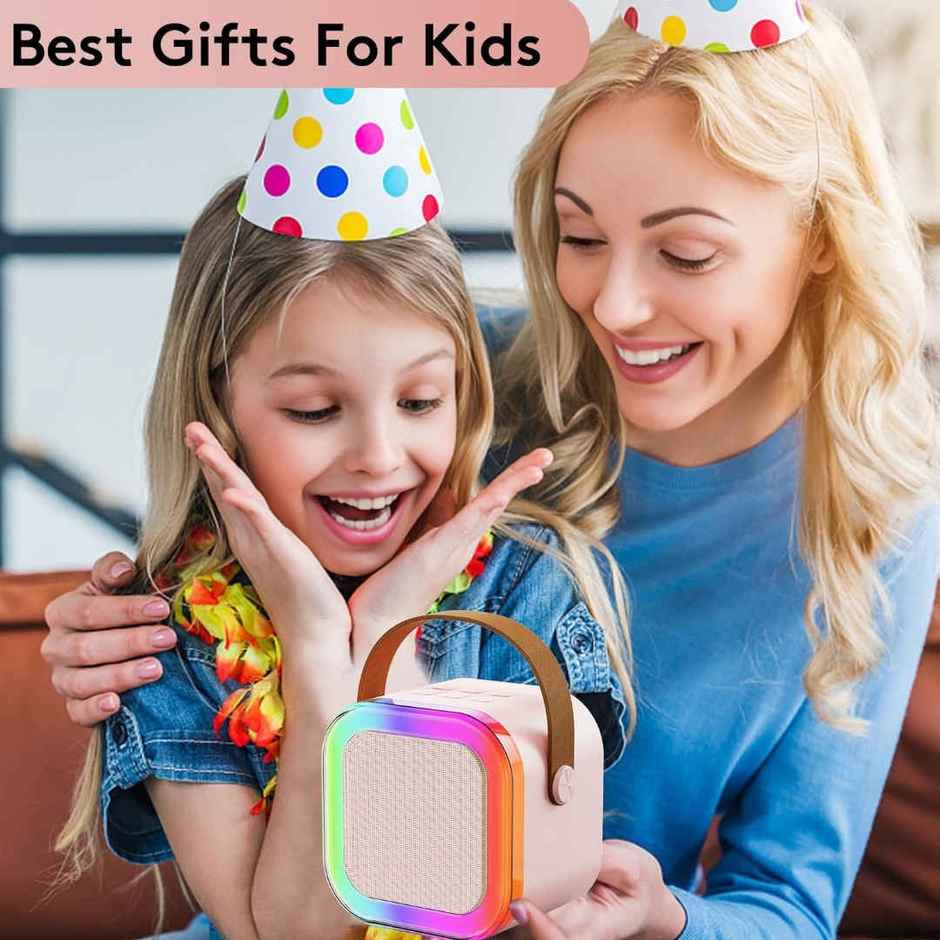 Kidara Powerful Karaoke Bluetooth Speaker with Mic (Multicolor)