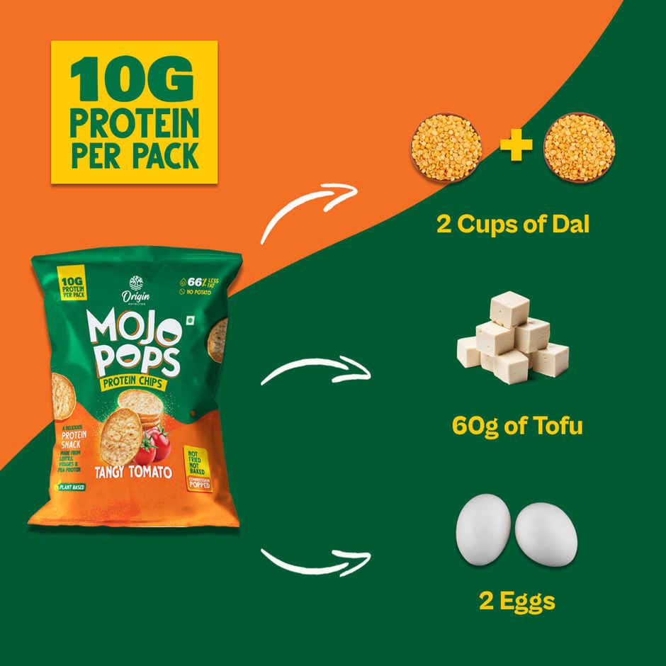 Origin Nutrition Mojo Pops Protein Chips Tomato Flavour