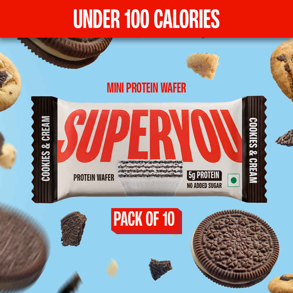 SuperYou Mini Cookies & Cream Protein Wafer Bar