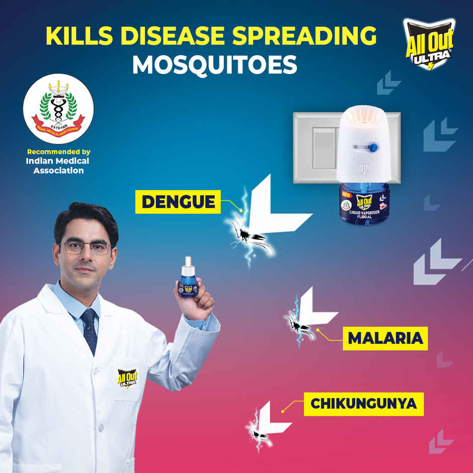 All Out Ultra Power + Slider Floral Mosquito Repellent