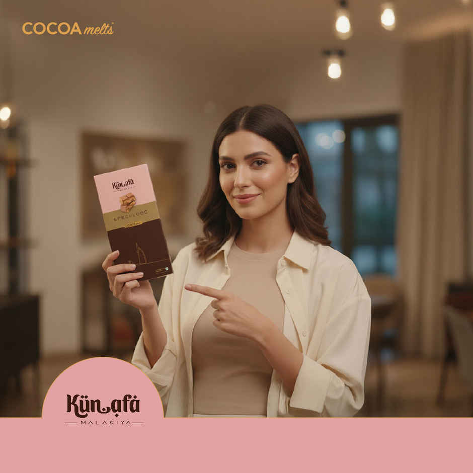 Cocoa Melts Dubai Speculoos Kunafa Chocolate Bar