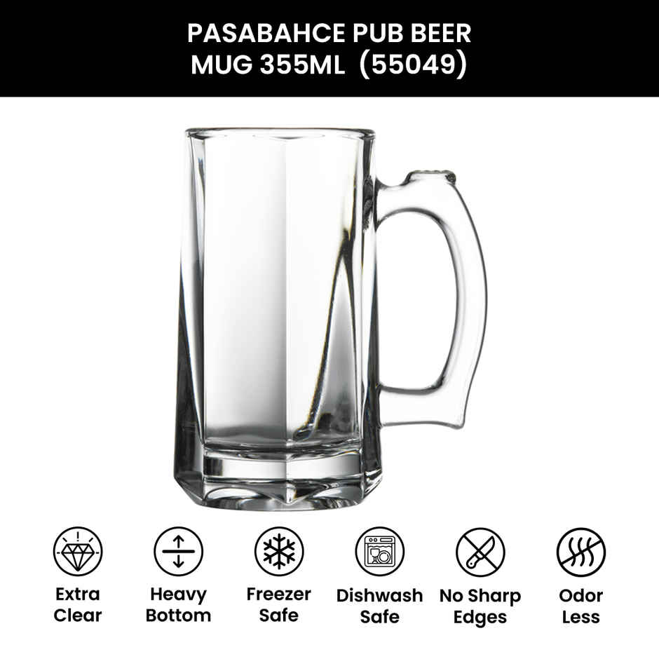 Pub | Beer Mug | Set of 2 | 355 CC | Pasabahce