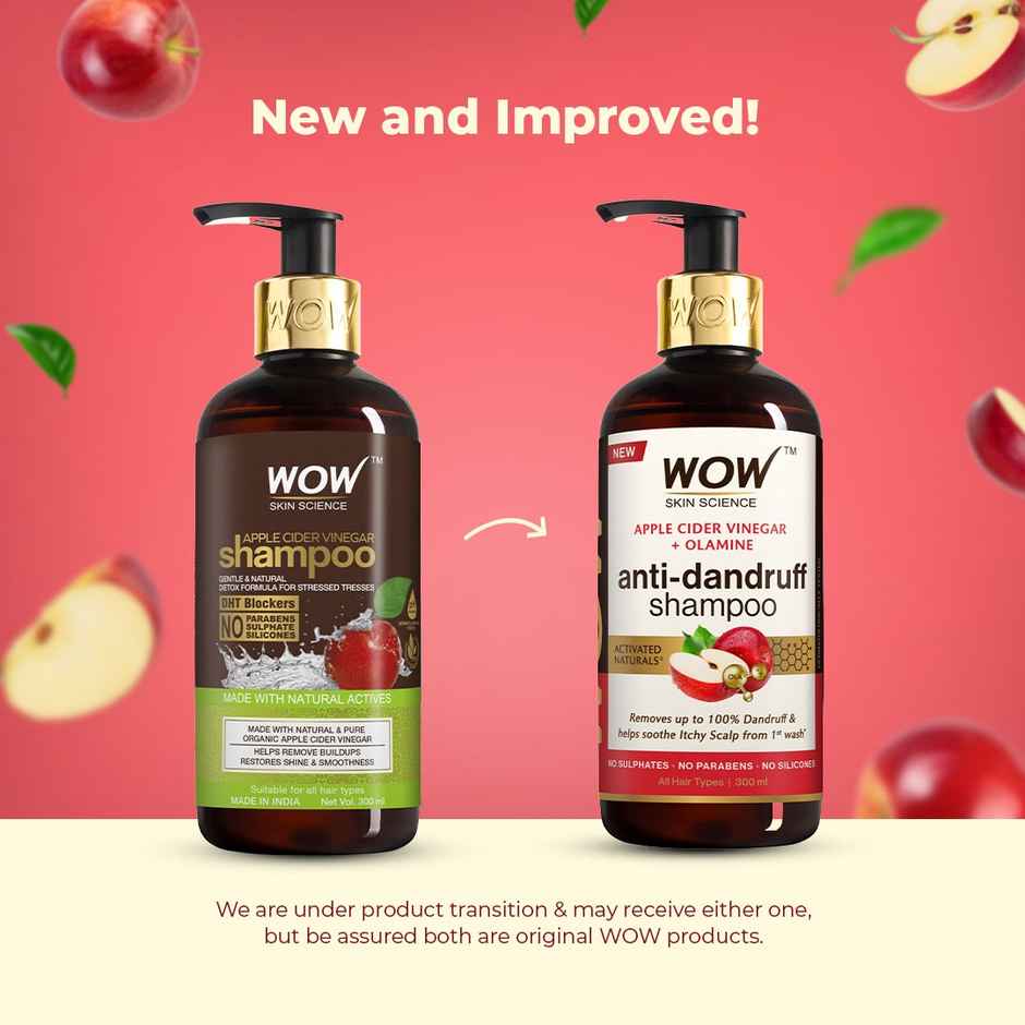 Wow Skin Science Apple Cider Vinegar Shampoo