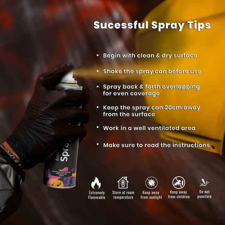 Itsy Bitsy Spray Paint Glossy Black 300 ml Ib