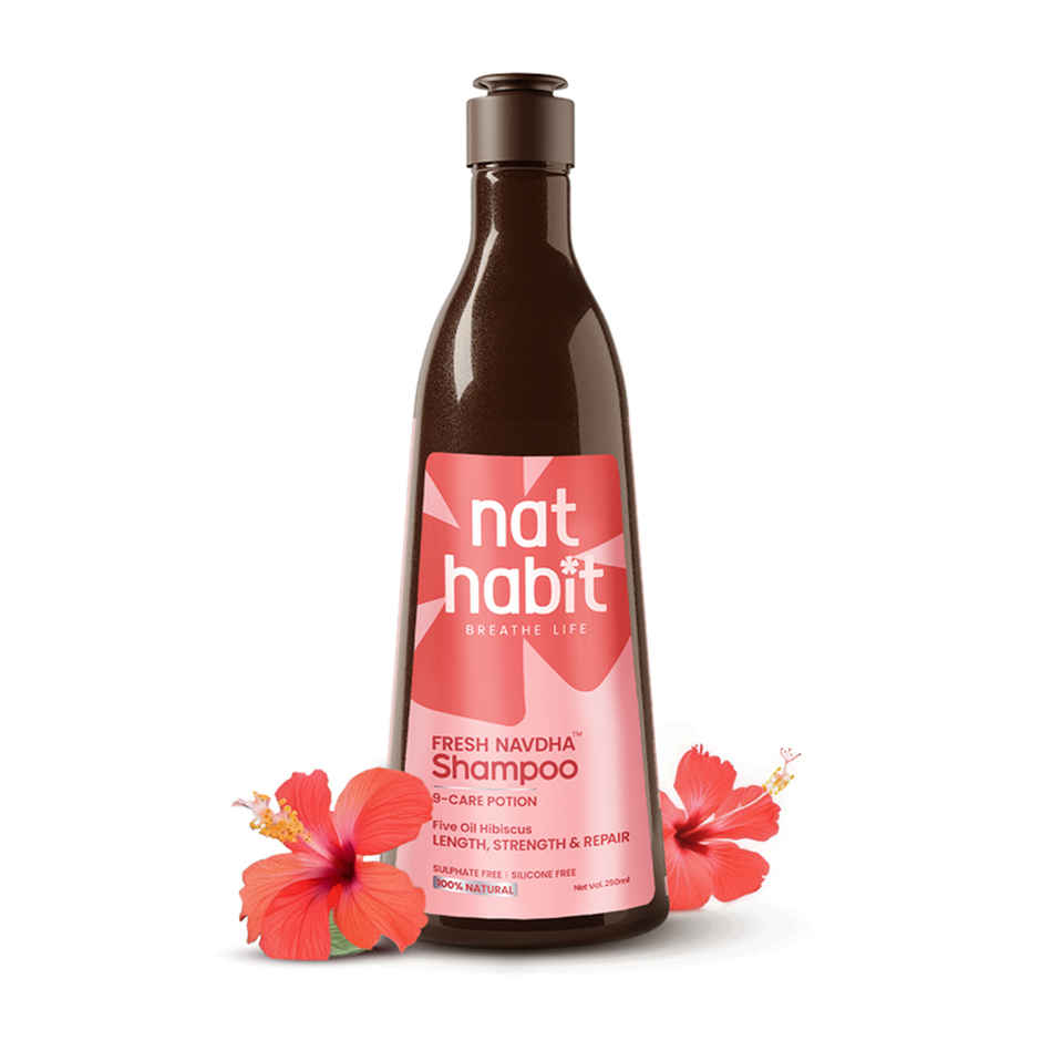 Nat Habit Hibiscus Shampoo For Long & Thick Hair Combo