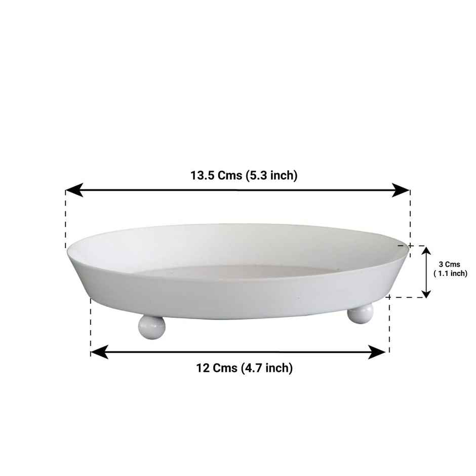TrustBasket Golden Decorative Planter Bowl with Saucer | Tabletop Flower Pot for Home Decor
