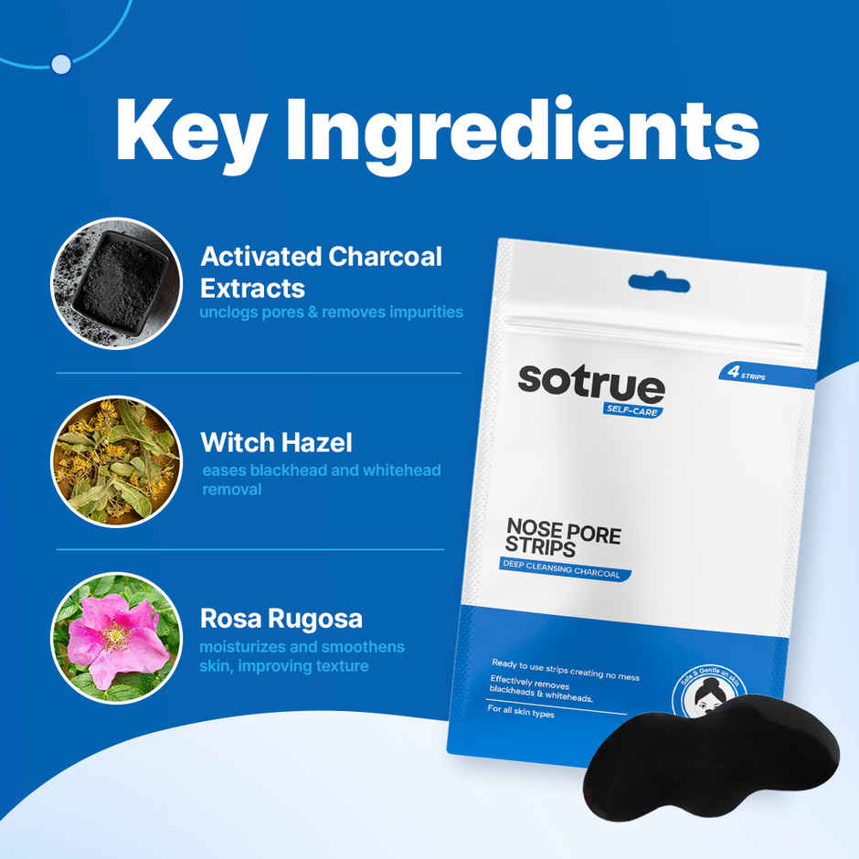 Sotrue Aloe Vera & Activated Charcoal Nose Pore Deep Cleansing Strips