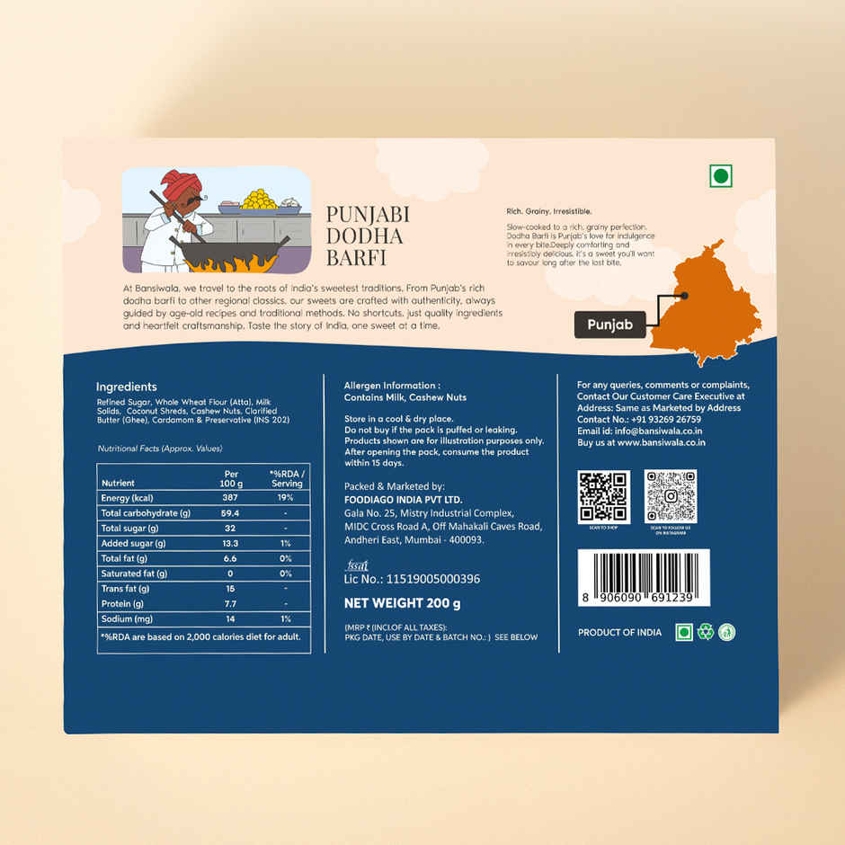 Punjabi Dodha Barfi By Bansiwala