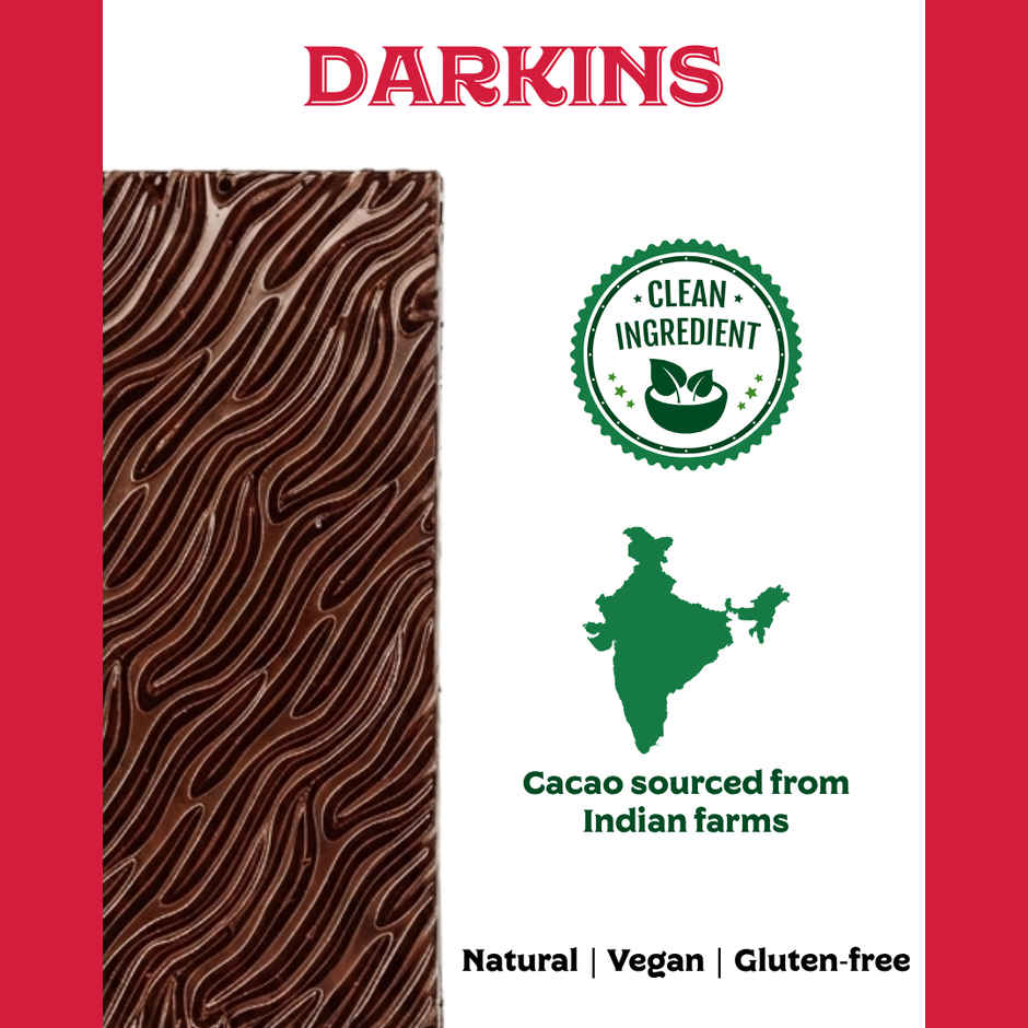 Darkins Indian Artisanal 70% Dark Cranberry & Chilli Chocolate