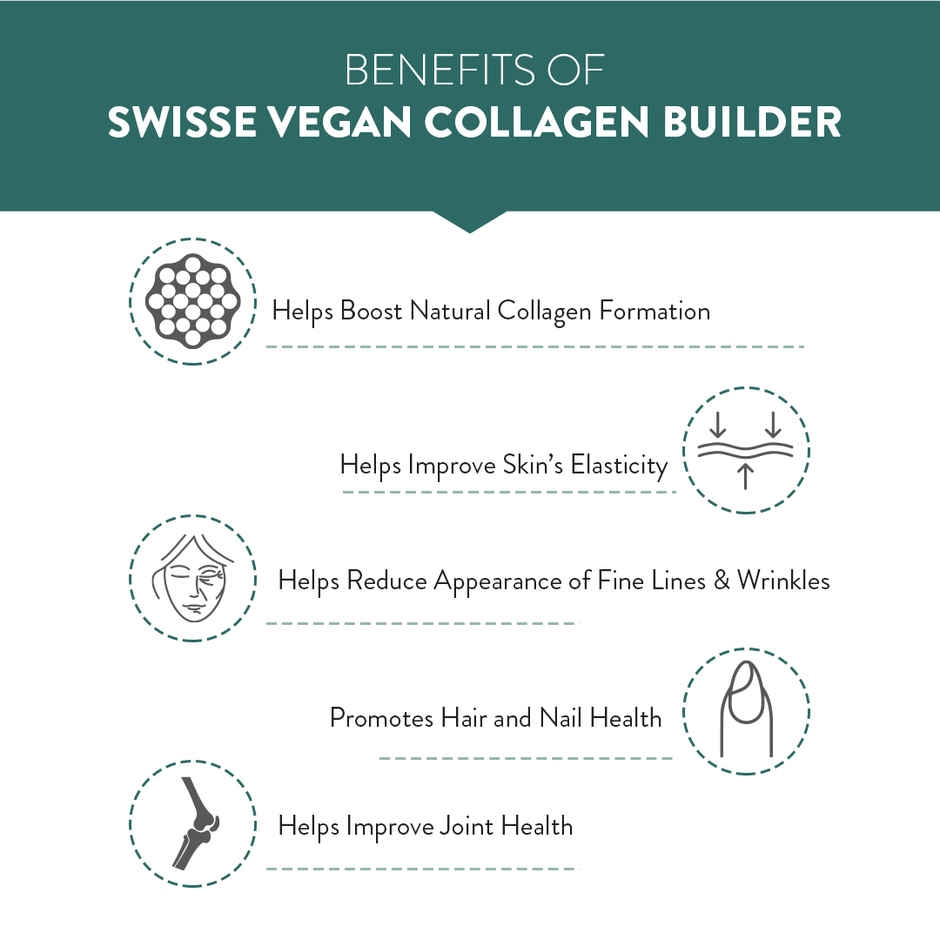 Swisse Vegan Collagen Builder with Biotin and Vitamin C Vegan Certified
