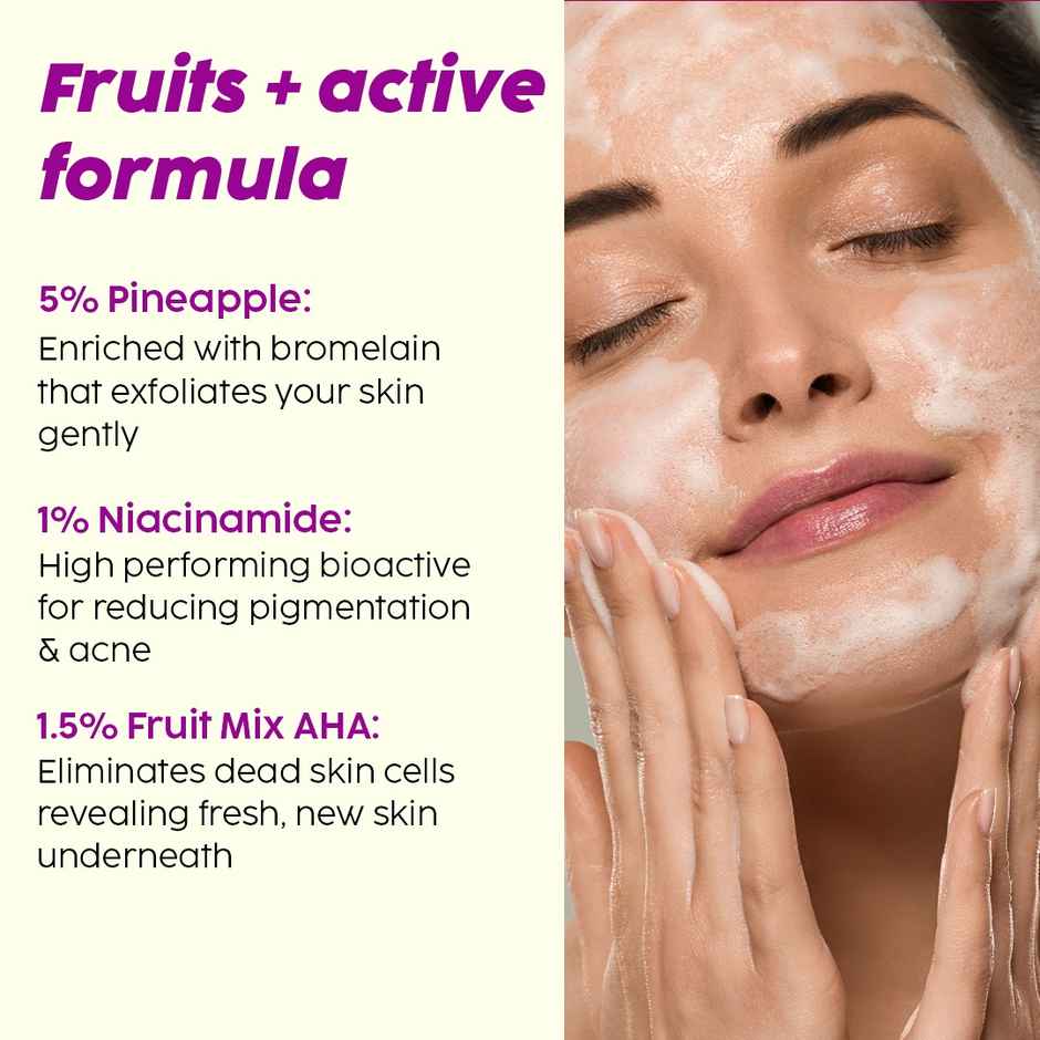 Plix The Plant Fix Pineapple Juicy Cleanser With Niacinamide For De-Pigmentation