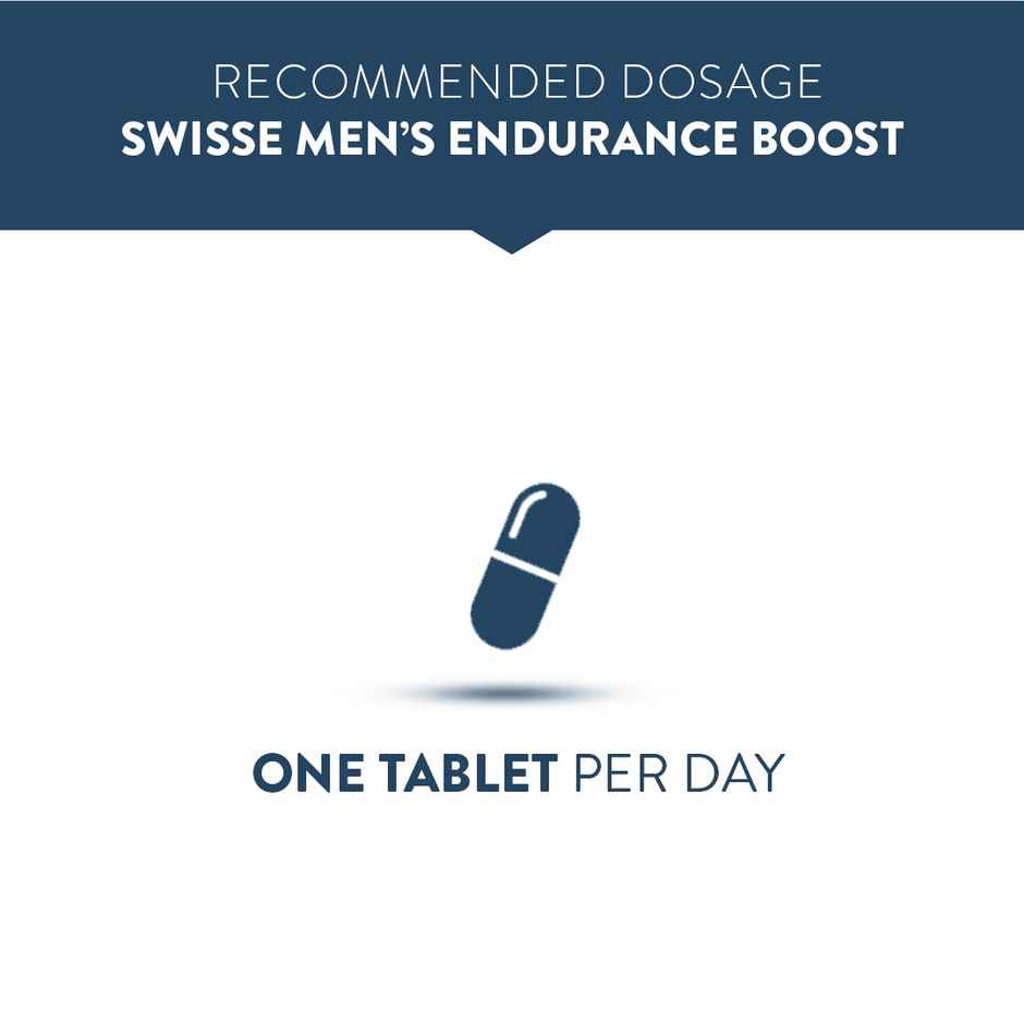 Swisse Men Endurance Boost With 150Mg , 80Mg Terrestris & Taurine For Performance - (30 Tablets)