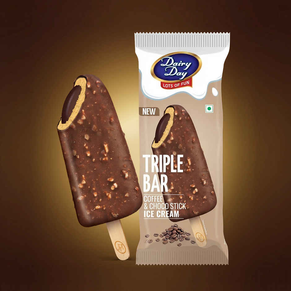 Dairy Day Triple Bar Coffee Ice Cream Stick