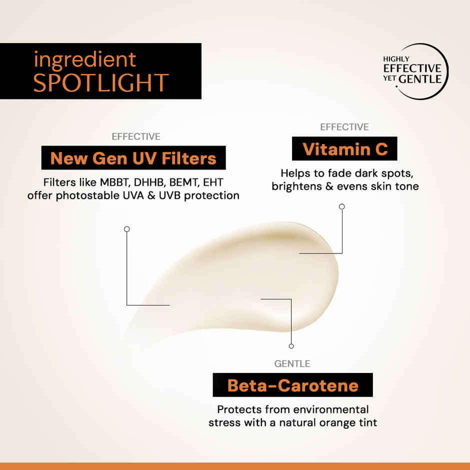 Deconstruct 5% Vitamin C Gel Sunscreen SPF 50 PA++++ | In-Vivo Tested