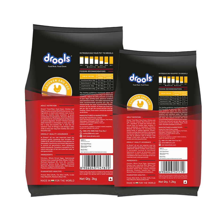 Drools Chicken and Egg Adult Dog Food