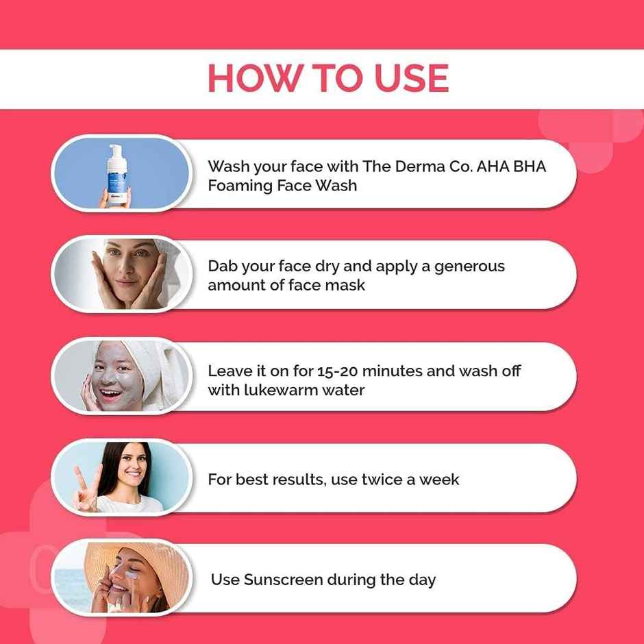 The Derma Co. 2% Salicylic Acid Clay Face Mask for Acne & Oil Control