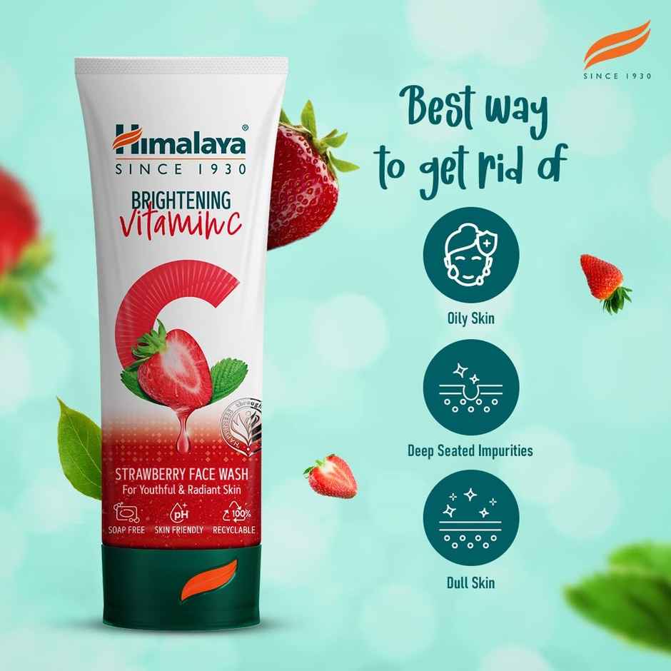 Himalaya Wellness Company B Vitami C Strawberry Face Wash