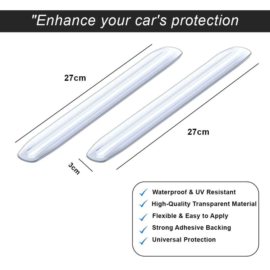 Potauto Car Bumper Protector Strip | Universal Front & Rear Bumper Guard For All Vehicles