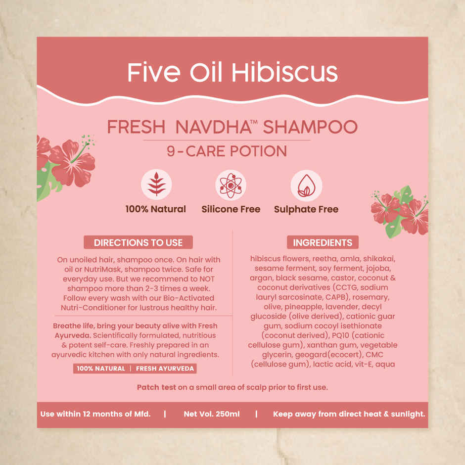 Nat Habit Hibiscus Shampoo For Long & Thick Hair