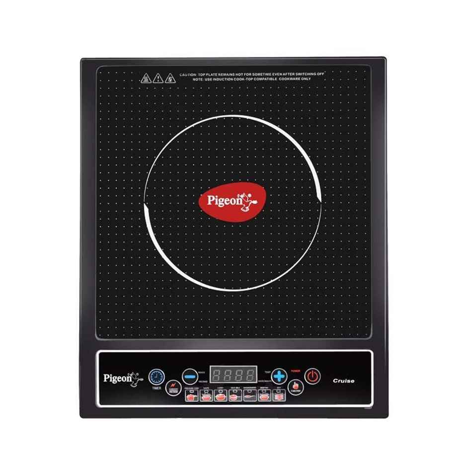 Pigeon Cruise 1800 W Induction Cooktop - (1800 W, 230 V, 50Hz )  Soft Push Button - Black