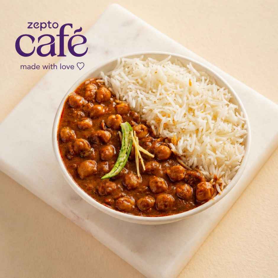 Chole & Rice + Chocolate Mousse