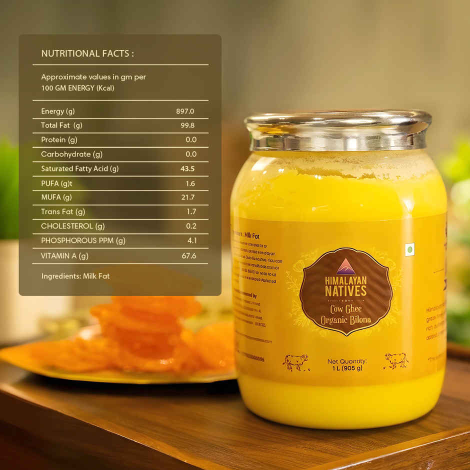 Himalayan Natives Organic Bilona Cow Ghee