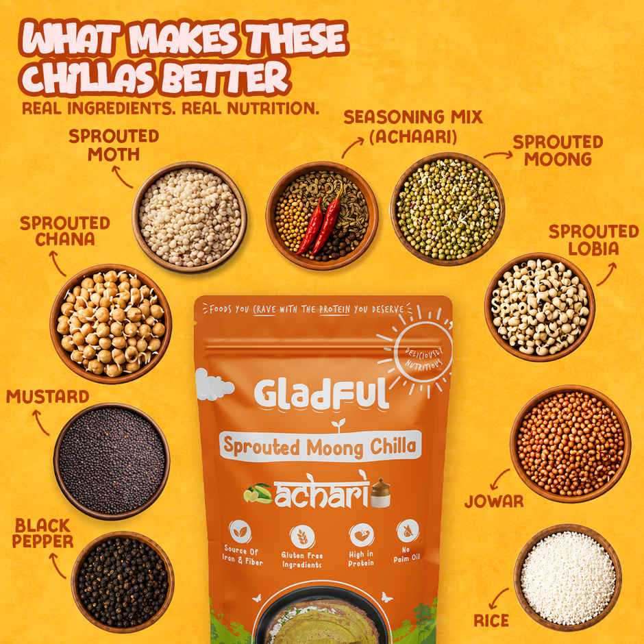 Gladful Achari Instant Chilla