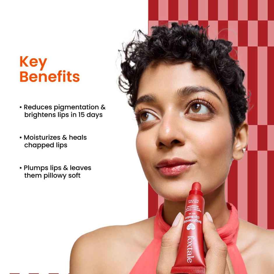 Foxtale SPF 30 Brightening Lip Balm with Peptitdes (Ruby)