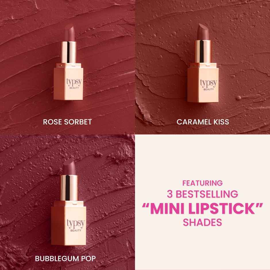 Typsy Beauty Lip Bomb - Bullet Lipsticks | Long Lasting | Hydrating Formula