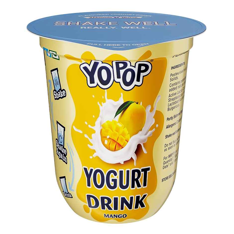 Mamie Yova Deliciously French Fruit Yogurt Blueberry(90 gms), Mamie Yova Yo Pop Yoghurt Drink Mango(125 ml) 