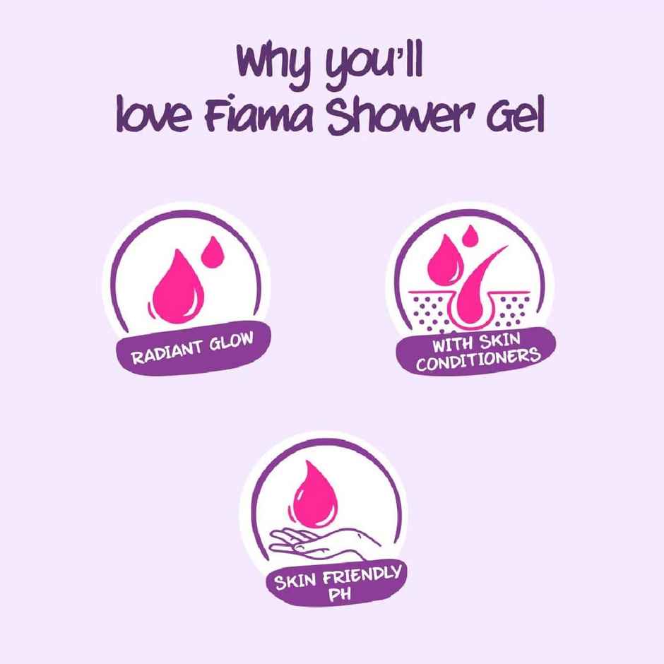 Fiama Shower Gel Blackcurrant & Bearberry Body Wash For Radiant Glowing & Hydrating Skin