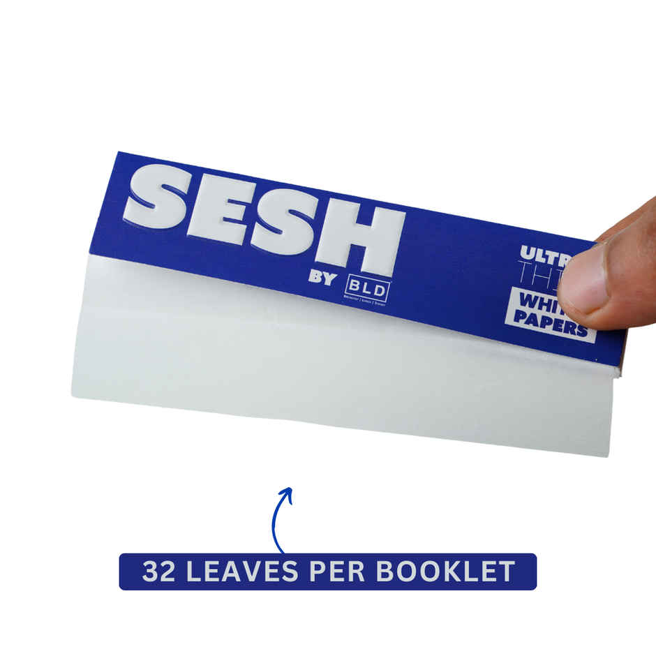 Sesh White Natural Rolling Paper KSS - 32 Leaves/Pack