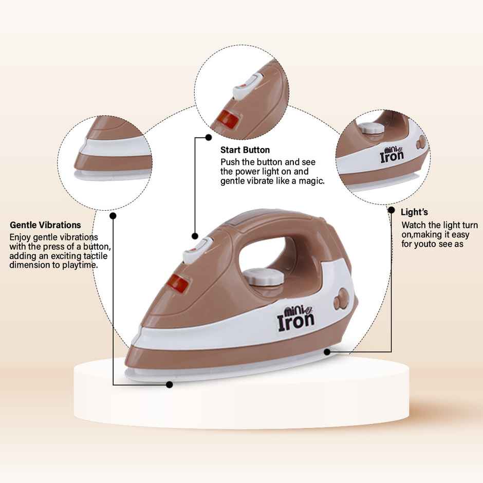 Anz Toy Brown Iron & Sewing Machine