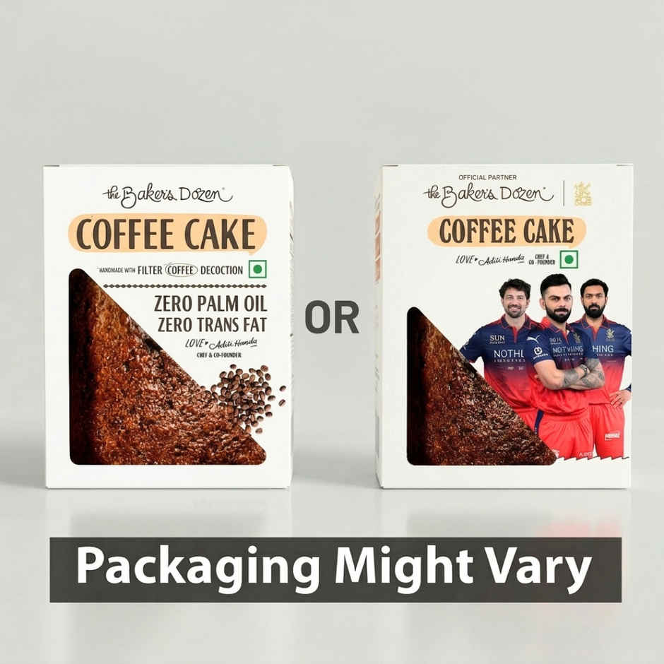 The Baker's Dozen Coffee Cake | Filter Coffee Decoction | Vegan Cake | Tea Cake | Zero Palm Oil