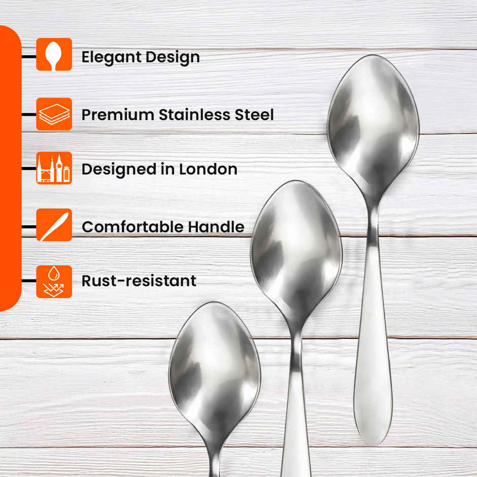 Habitat Basic Wilton Tea Spoon | Set Of 3