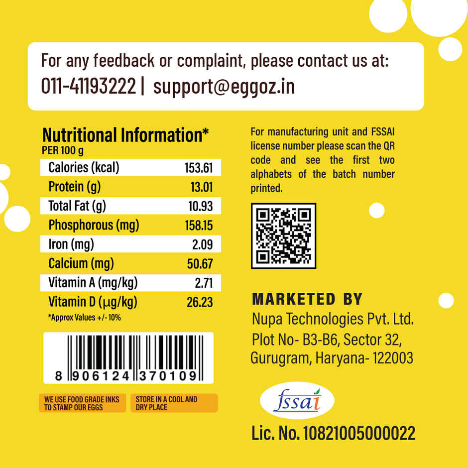 Eggoz Nutrition Protein Rich Farm Fresh White Eggs (30pc) & Carrot Ooty (500g) Combo