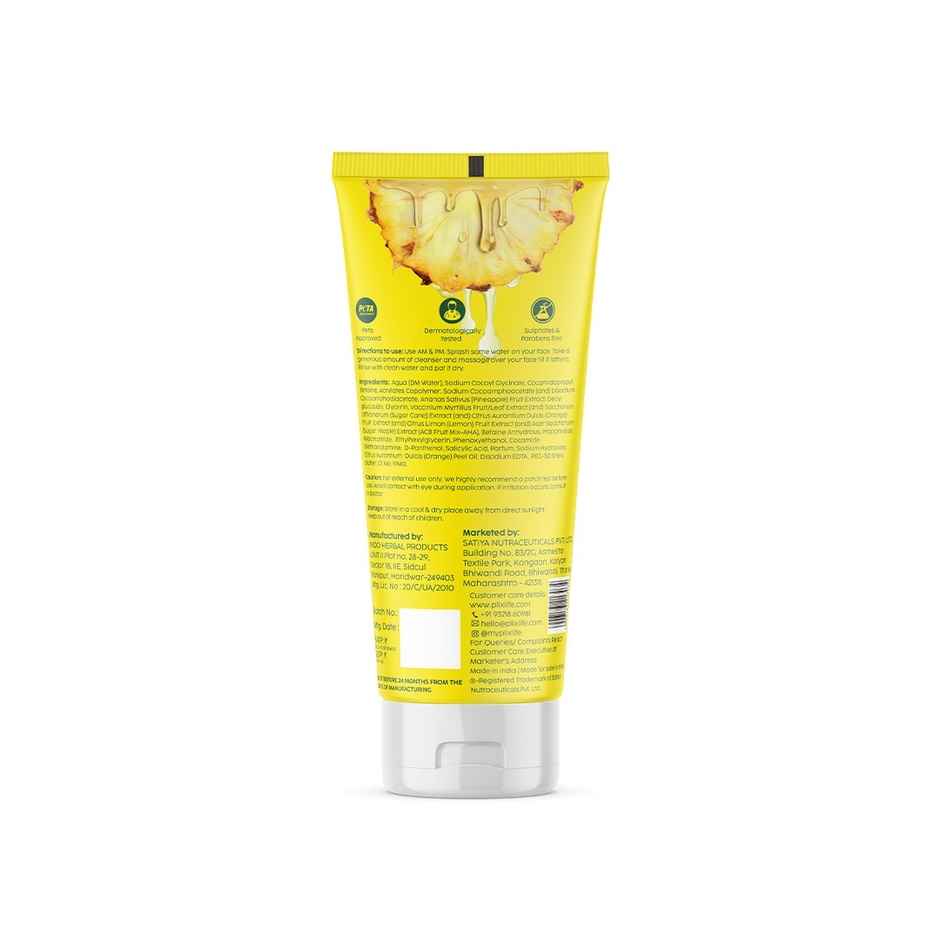 Plix The Plant Fix Pineapple Juicy Cleanser With Niacinamide For De-Pigmentation